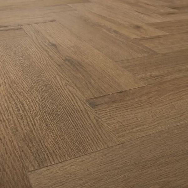 Fischgräten Vinyl - Herringbone Eiche Dark - 2.5mm/0.55mm - Klebenvinyl